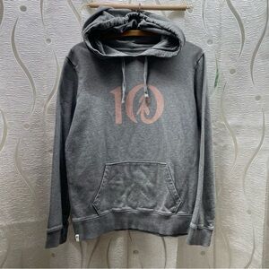 tentree Gray Hoodie with Pink Logo